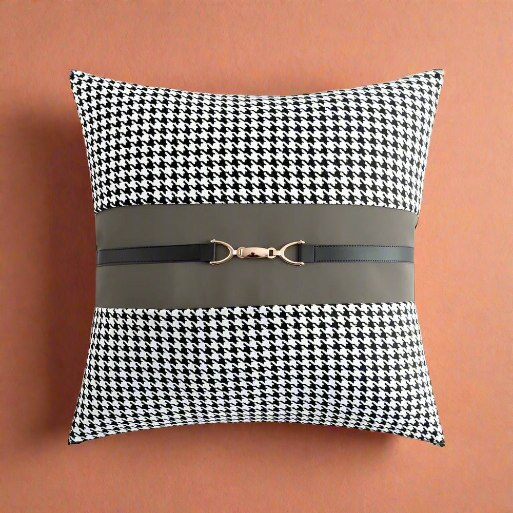 Molly Leather - Buckled Horse Pillow Cover - Palatium Lux