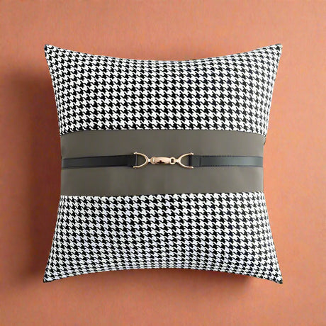 Molly Leather - Buckled Horse Pillow Cover - Palatium Lux