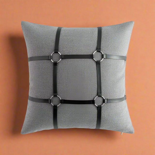 Molly Leather - Buckled Horse Pillow Cover - Palatium Lux