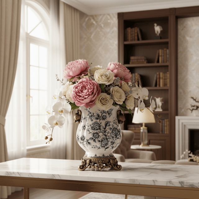 Monet Ceramic Porcelain Vase Vase - Palatium Lux