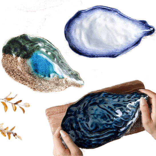 Ocean's Tide Ceramic Decorative Tray tray - Palatium Lux