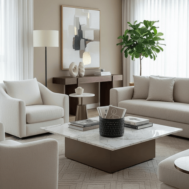 Olena Leather Storage Basket - Palatium Lux