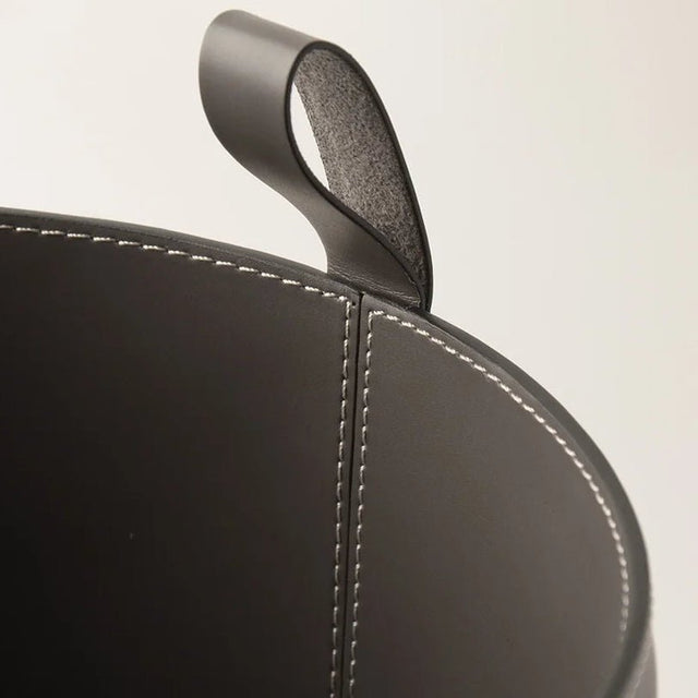 Olena Leather Storage Basket - Palatium Lux