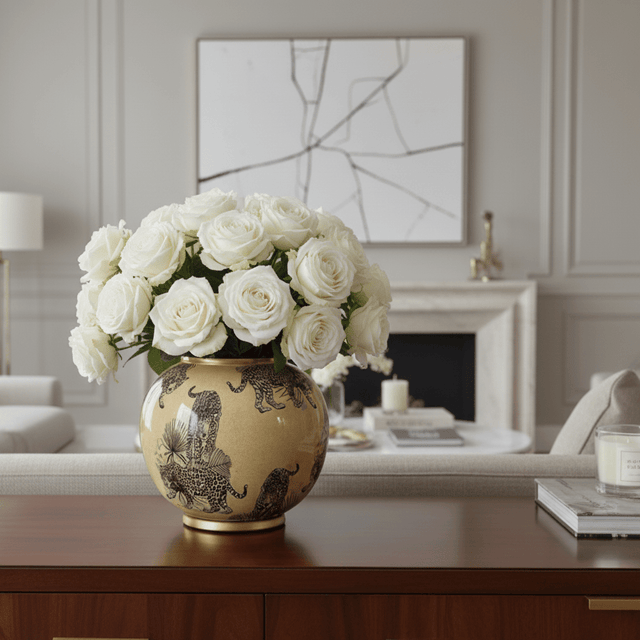 Orvani Ceramic Porcelain Vase Vase - Palatium Lux