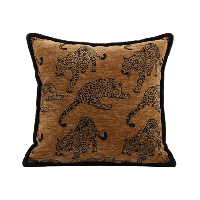 Panthera Jacquard Pillow Cover Pillow Cover - Palatium Lux