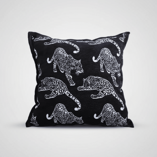 Panthera Jacquard Pillow Cover Pillow Cover - Palatium Lux