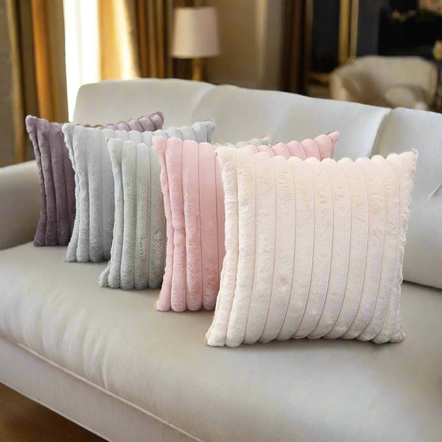 Plush Princess Faux Fur Pillow Cover Pillow Cover - Palatium Lux