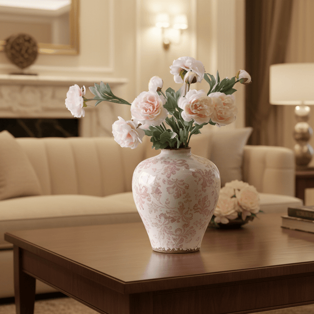 Pretty in Pink Ceramic Vase Vase - Palatium Lux