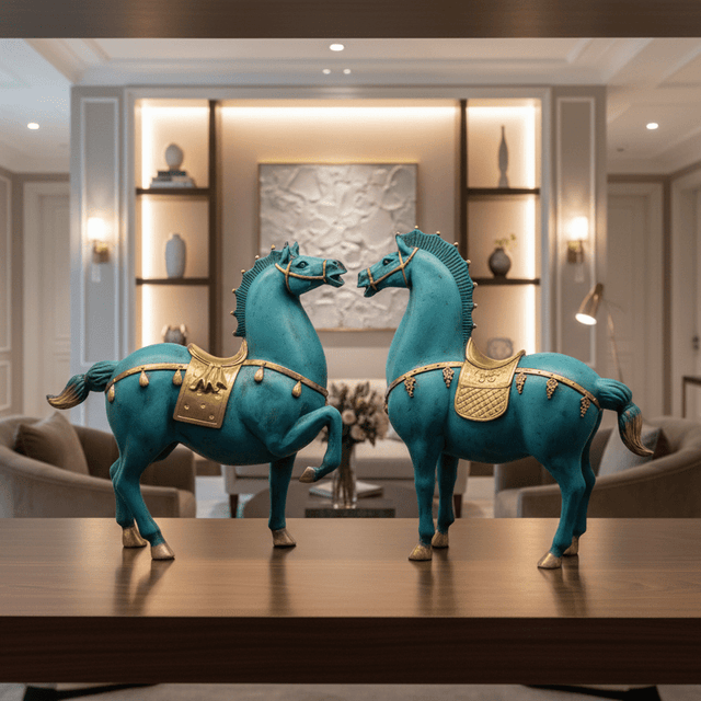 Prosperous Horse Statue statue - Palatium Lux