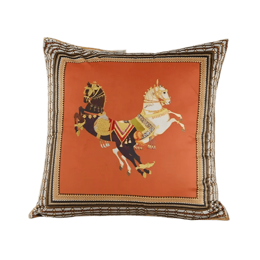 Red Orange Empress Pillow Cover pillow covers - Palatium Lux
