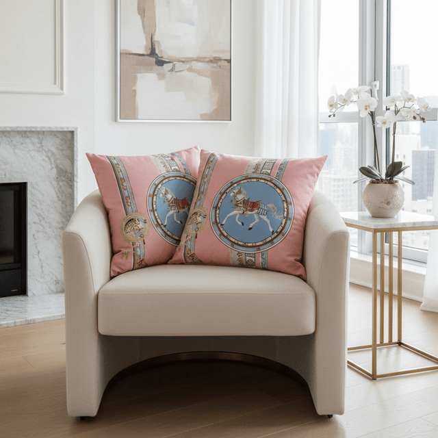 Regal Horse Velvet Pillow Cover pillow covers - Palatium Lux