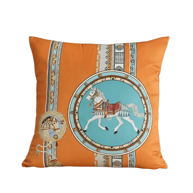 Regal Horse Velvet Pillow Cover pillow covers - Palatium Lux