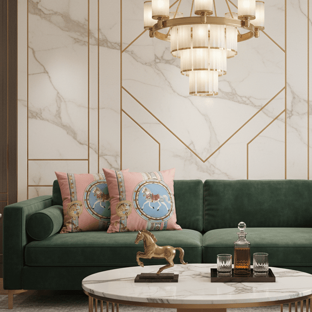 Regal Horse Velvet Pillow Cover pillow covers - Palatium Lux