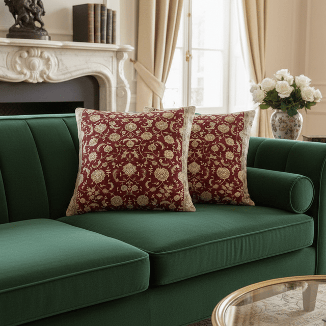 Rouge Reverie Velvet Pillow Covers pillow covers - Palatium Lux