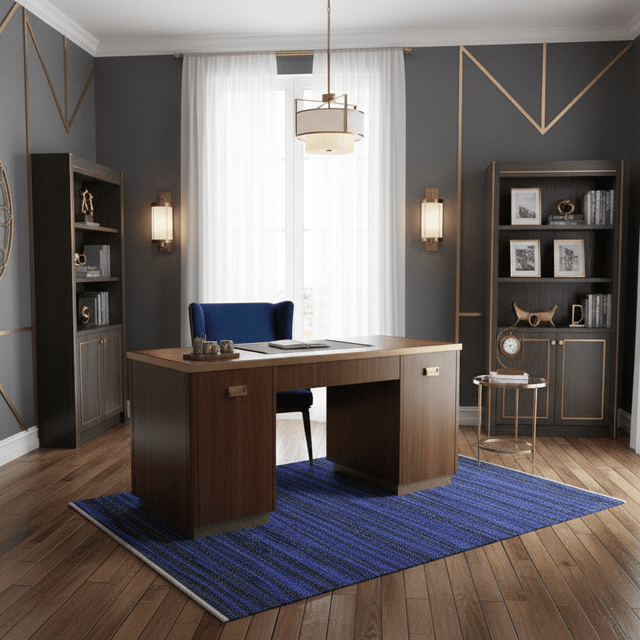 Royal Cobalt Handwoven Cotton Rug - 4 x 6 Rugs - Palatium Lux