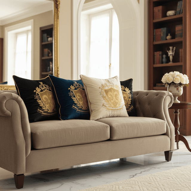 Royal Luxury Embroidery Velvet Pillow Cover pillow covers - Palatium Lux