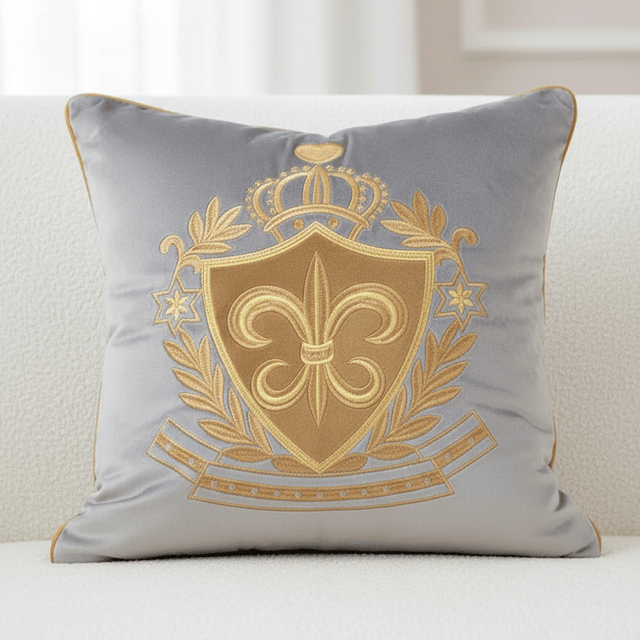 Royal Luxury Embroidery Velvet Pillow Cover pillow covers - Palatium Lux