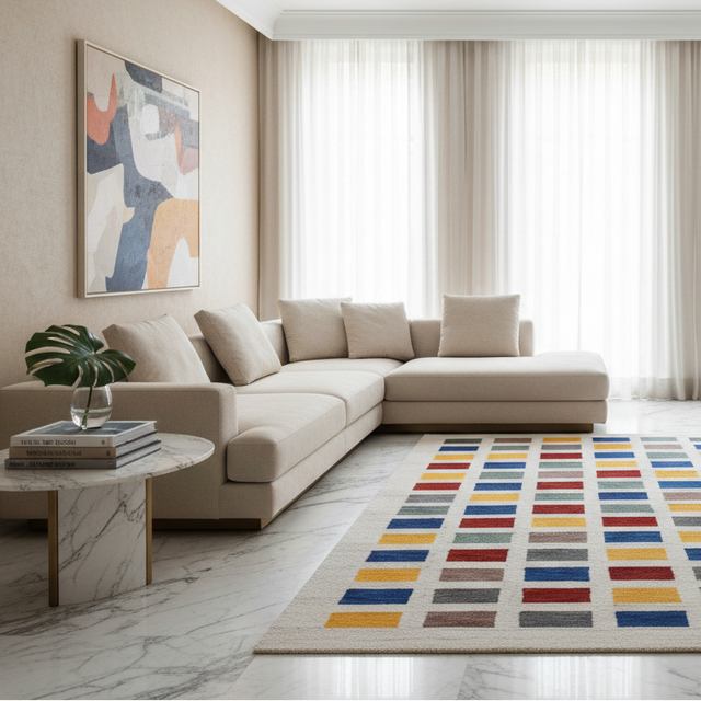 Element Hand Tufted Wool Rug - 5.4 x 7.6