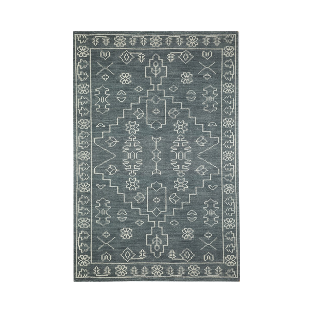 Cloudstone Hand Knotted Wool Rug - 4 x 6