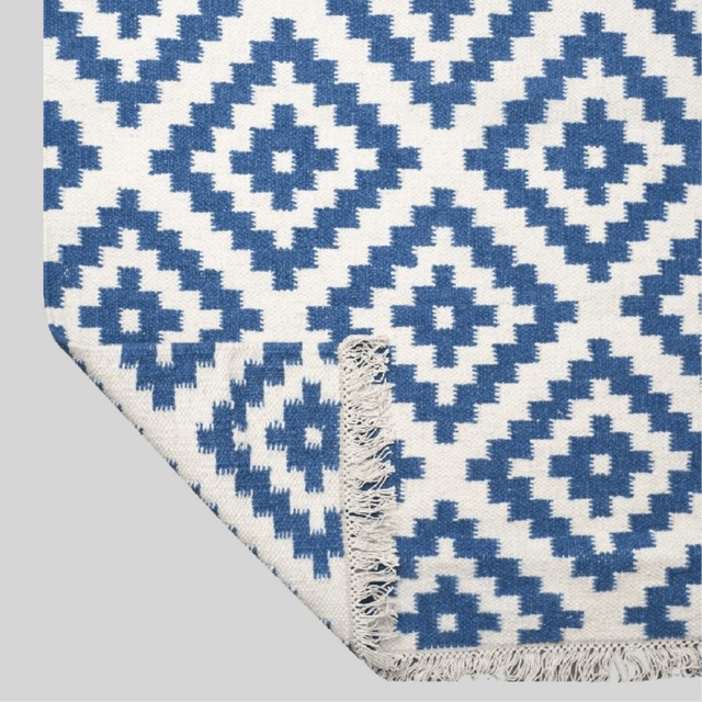 Salt Slate Handwoven Wool Rug - 4 x 5.6 Rugs - Palatium Lux