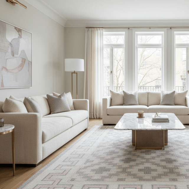 Sarraphina Handwoven Wool Rug - 5 x 8 - Palatium Lux