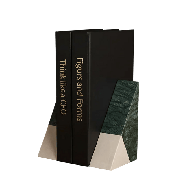 Serene Natural Marble Bookends Set - Palatium Lux