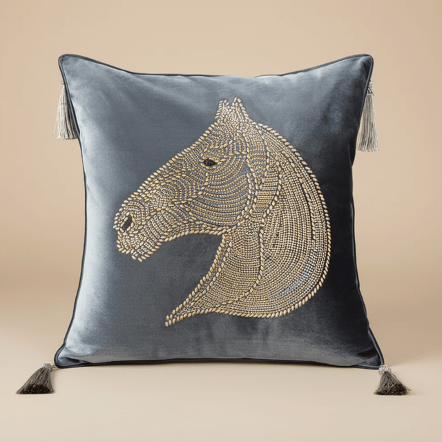 Starlight Stallion Velvet Pillow Cover pillow covers - Palatium Lux