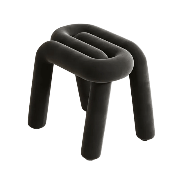 Tangle Tease Stool - Onyx Black - Palatium Lux