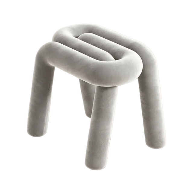 Tangle Tease Stool - Serene Gray - Palatium Lux
