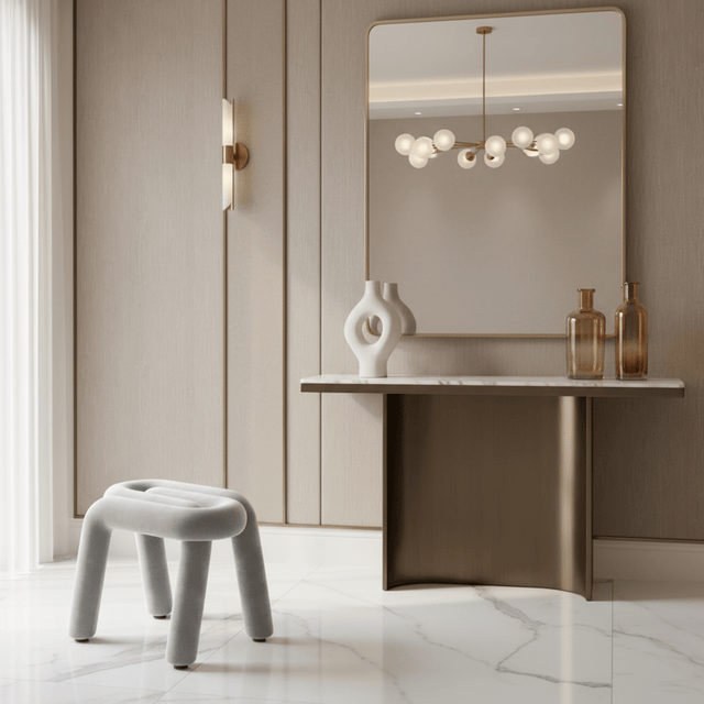 Tangle Tease Stool - Serene Gray - Palatium Lux