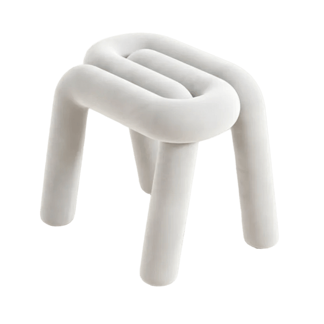 Tangle Tease Stool - Still White - Palatium Lux