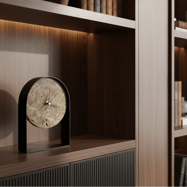 Tempus Petra Natural Stone Clock statue - Palatium Lux