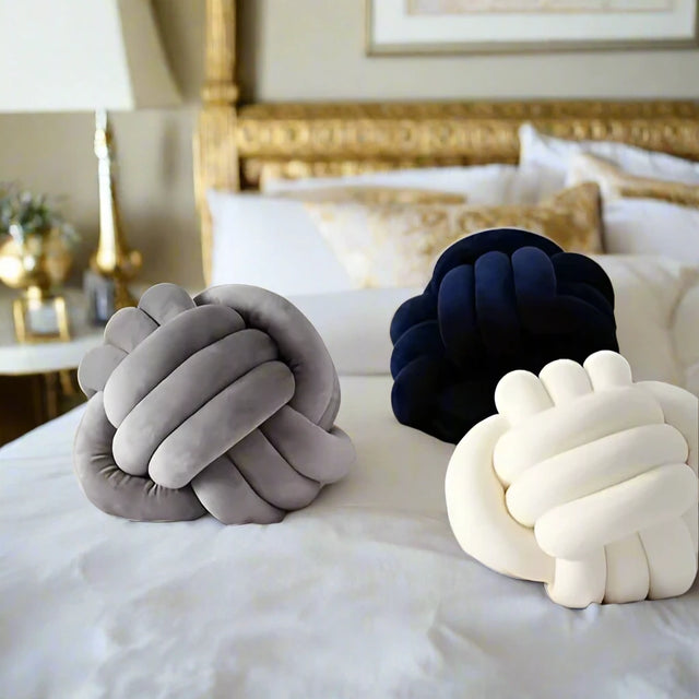 Cozy Knot Ball Pillow Pillow Cover - Palatium Lux
