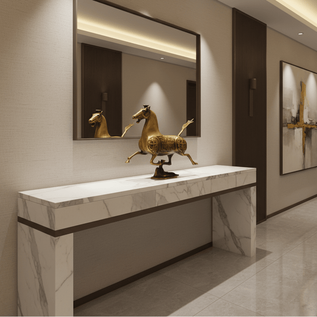 The Emperor’s Golden Horse Statue statue - Palatium Lux