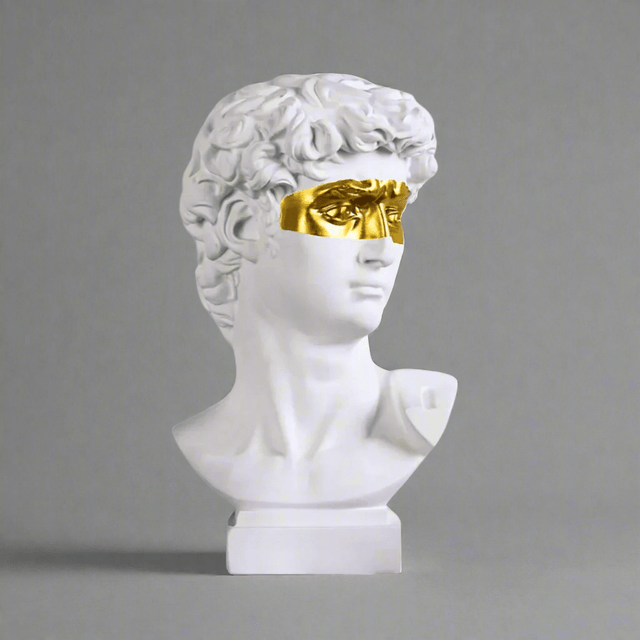 The Golden Glance David Resin Statue - Palatium Lux