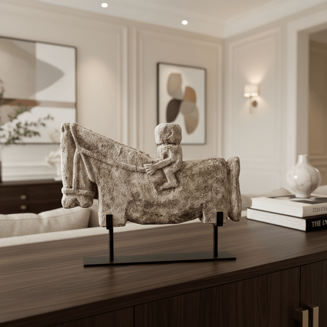 The Horseman of Antiquity statue - Palatium Lux