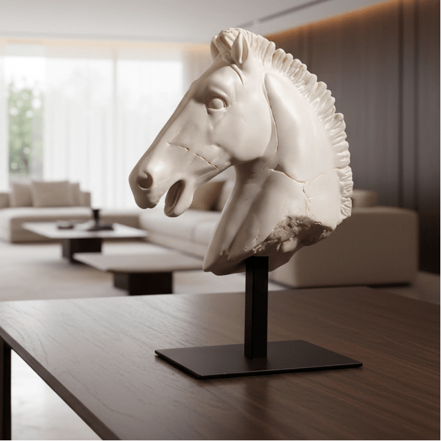 Titan Steed Resin Horse Head Statue statue - Palatium Lux