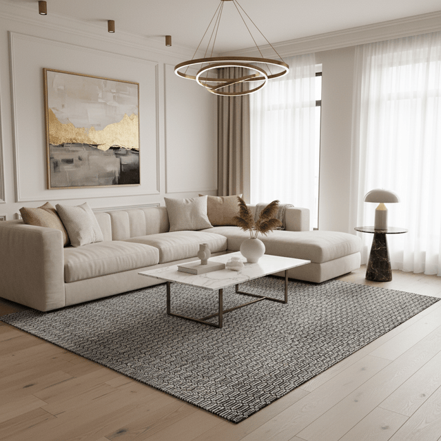 Vanta Handwoven Wool Rug - 5 x 8 Rugs - Palatium Lux