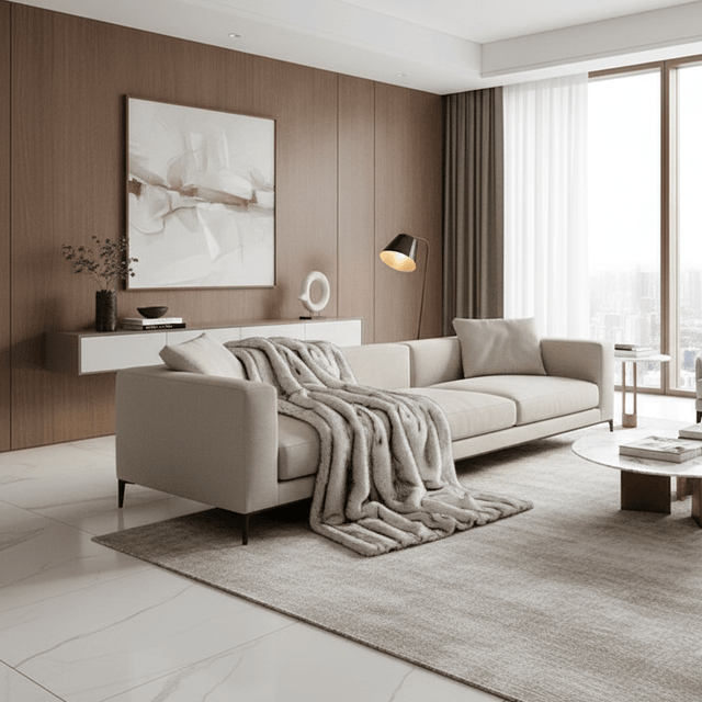 Velour Faux Fur Blanket blanket - Palatium Lux