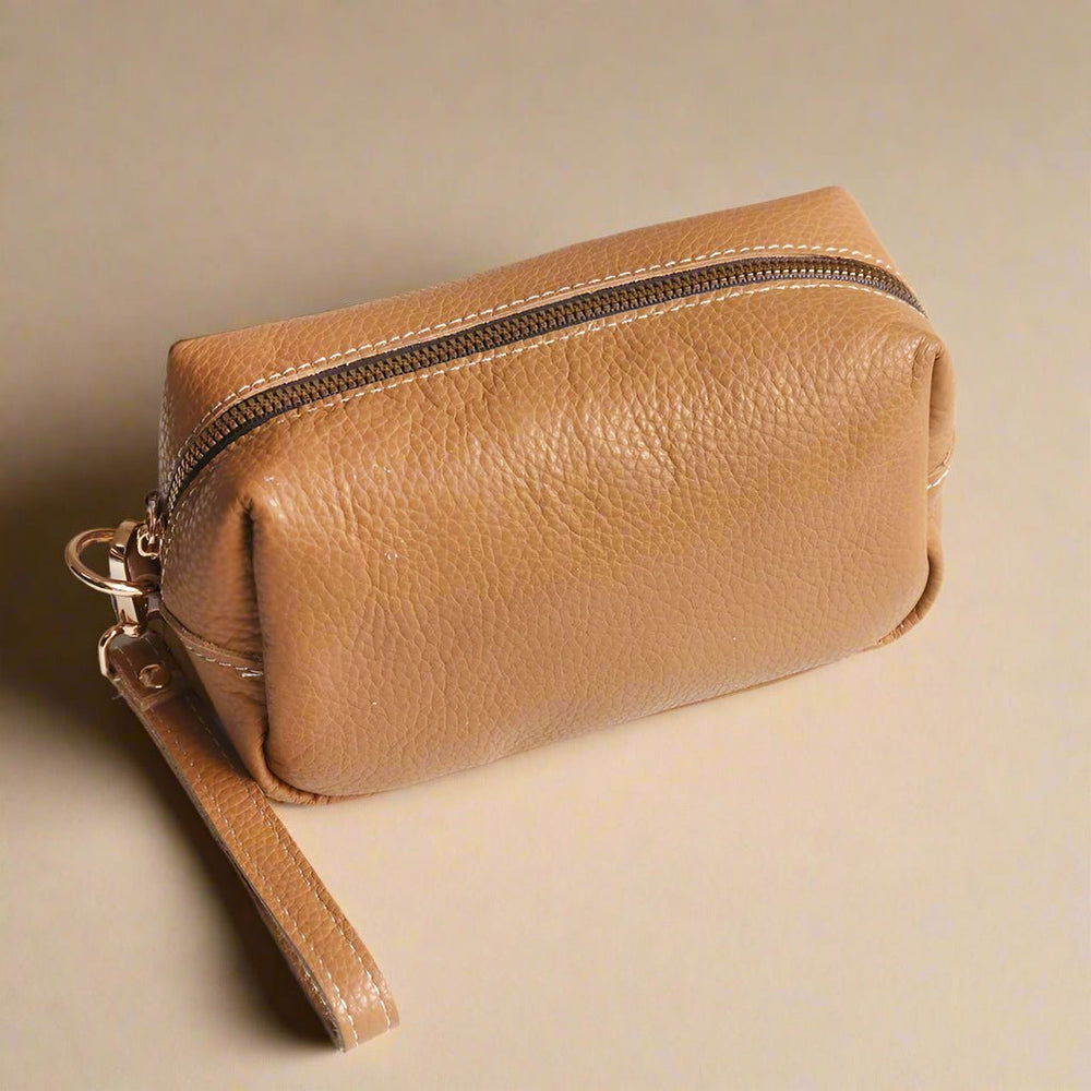 Velour Voyage Toiletry Bag leather - Palatium Lux