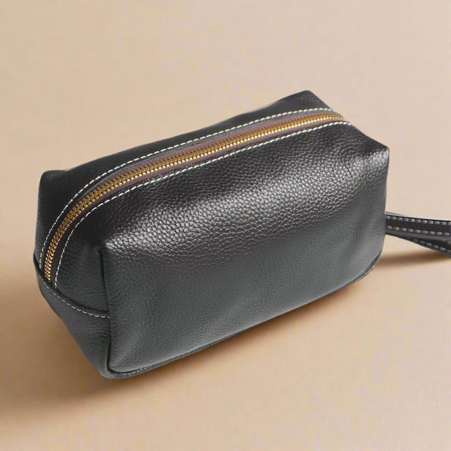 Velour Voyage Toiletry Bag leather - Palatium Lux