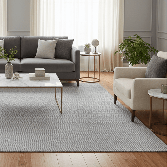 Verona Mist Handwoven Wool Rug - 5 x 8 Rugs - Palatium Lux