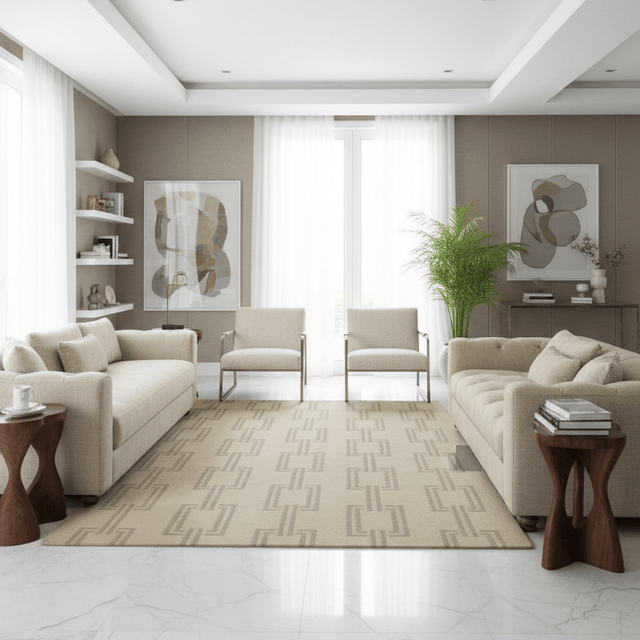 Via Aurelia Handwoven Wool Rug - 5 x 8 Rugs - Palatium Lux