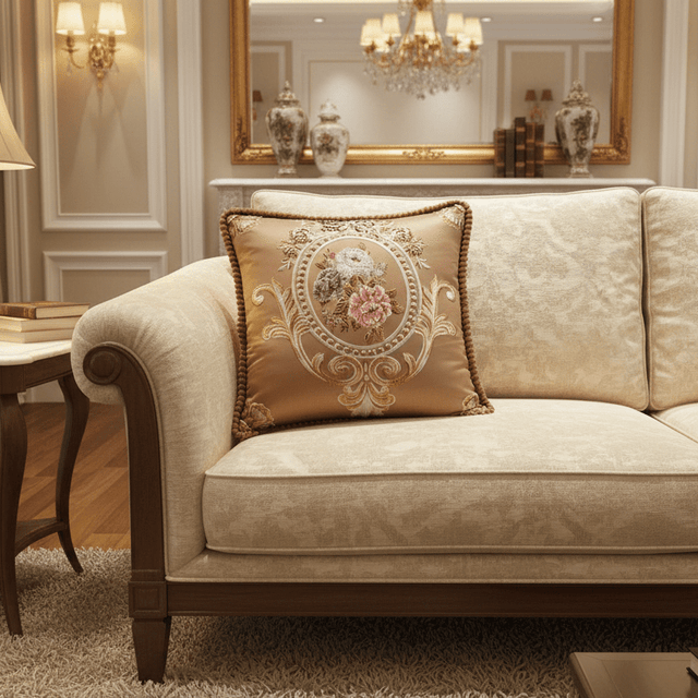 Vintage Rose Palace Pillow Cover pillow covers - Palatium Lux