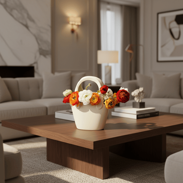 Vogue Blooms Ceramic Vase Vase - Palatium Lux