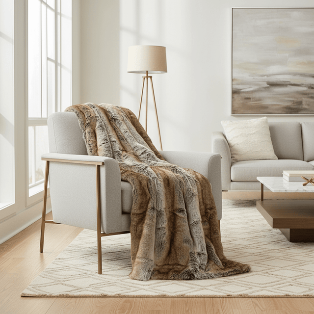 Warm Haven Faux Fur Blanket blanket - Palatium Lux