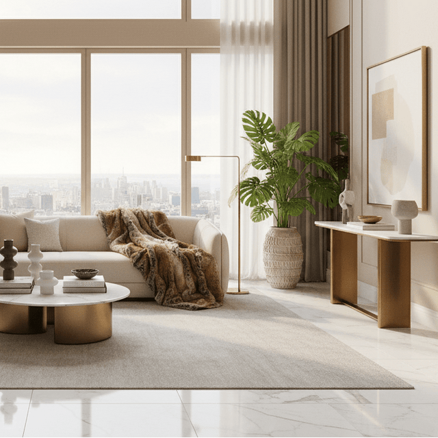 Warm Haven Faux Fur Blanket blanket - Palatium Lux