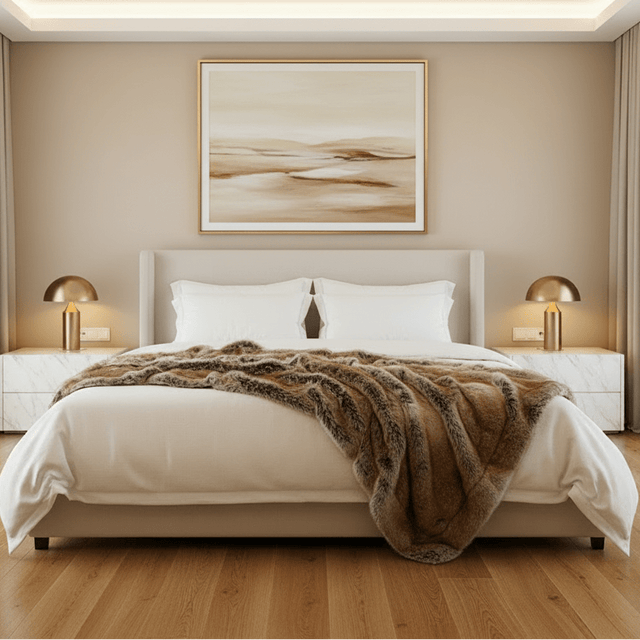 Warm Haven Faux Fur Blanket blanket - Palatium Lux