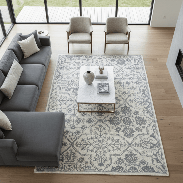 Whitmoor Hand Tufted Wool Rug - 5 x 8 Rugs - Palatium Lux