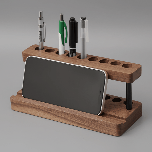 Willow Wood Pen Holder tray - Palatium Lux